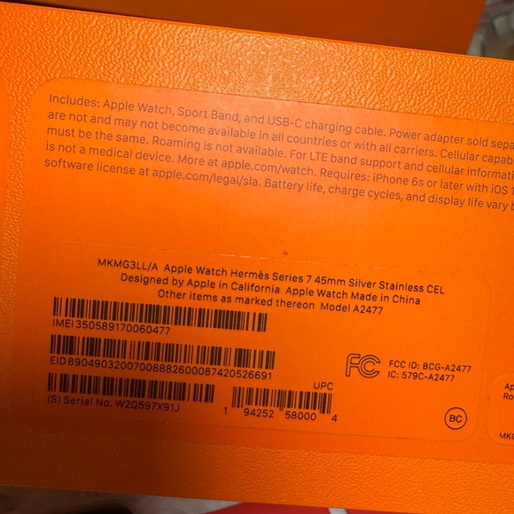 Apple Watch Series 7 Hermés 45mm GPS+LTE - Picture 7 of 7
